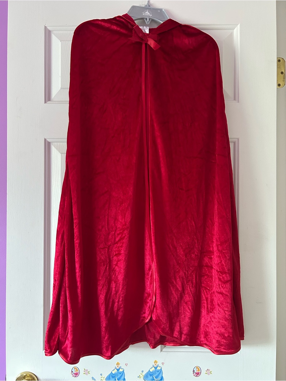 Little adventures red princess cloak size L/XL 5-9 years with hood soft comfy